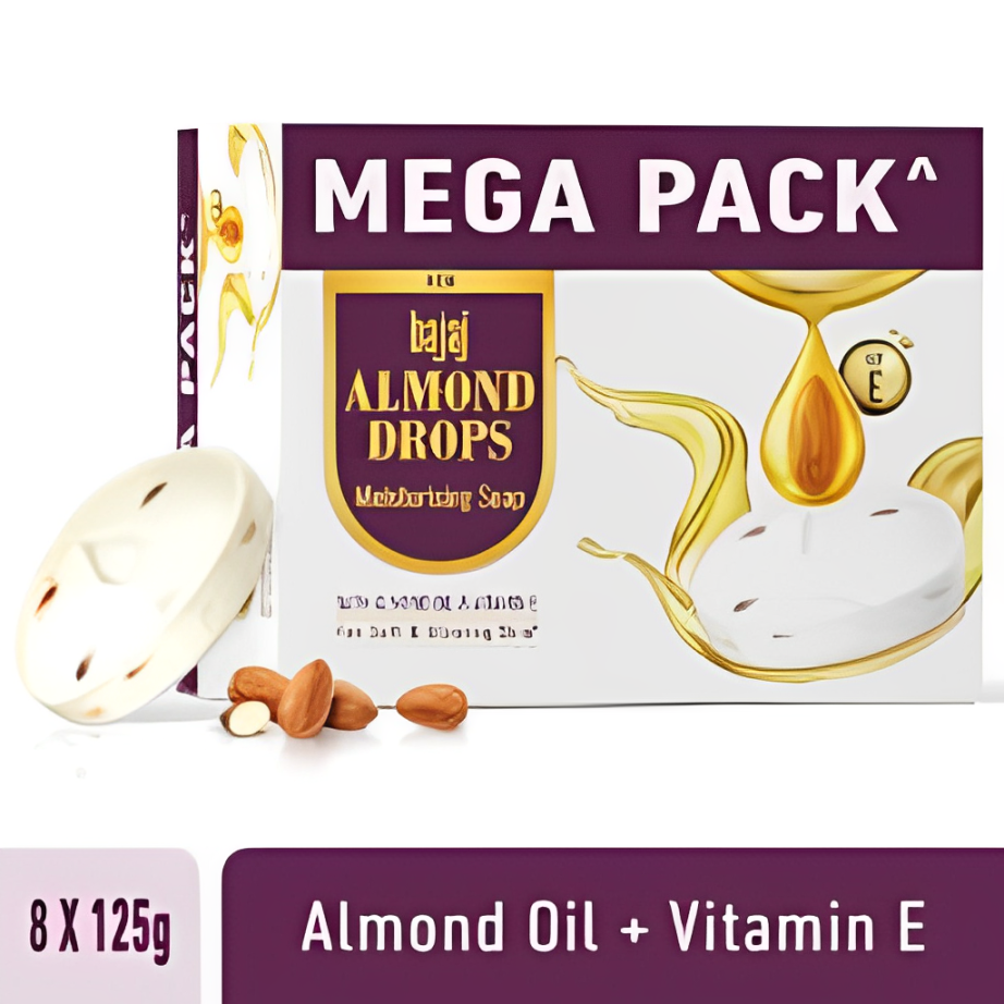 BAJAJ Almonds Drops Moist Soap 125X3=375gm